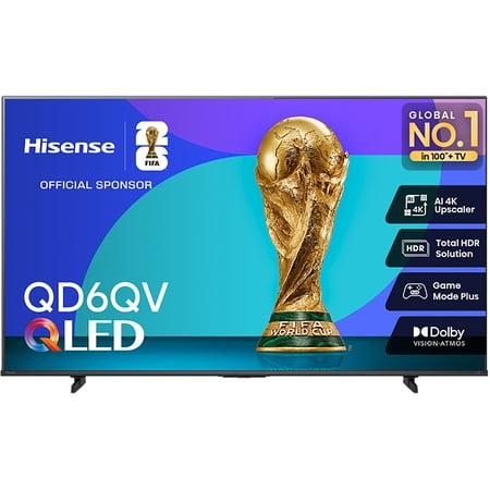 50" Class QD6QV Series QLED 4K UHD HDR Smart Vidaa TV