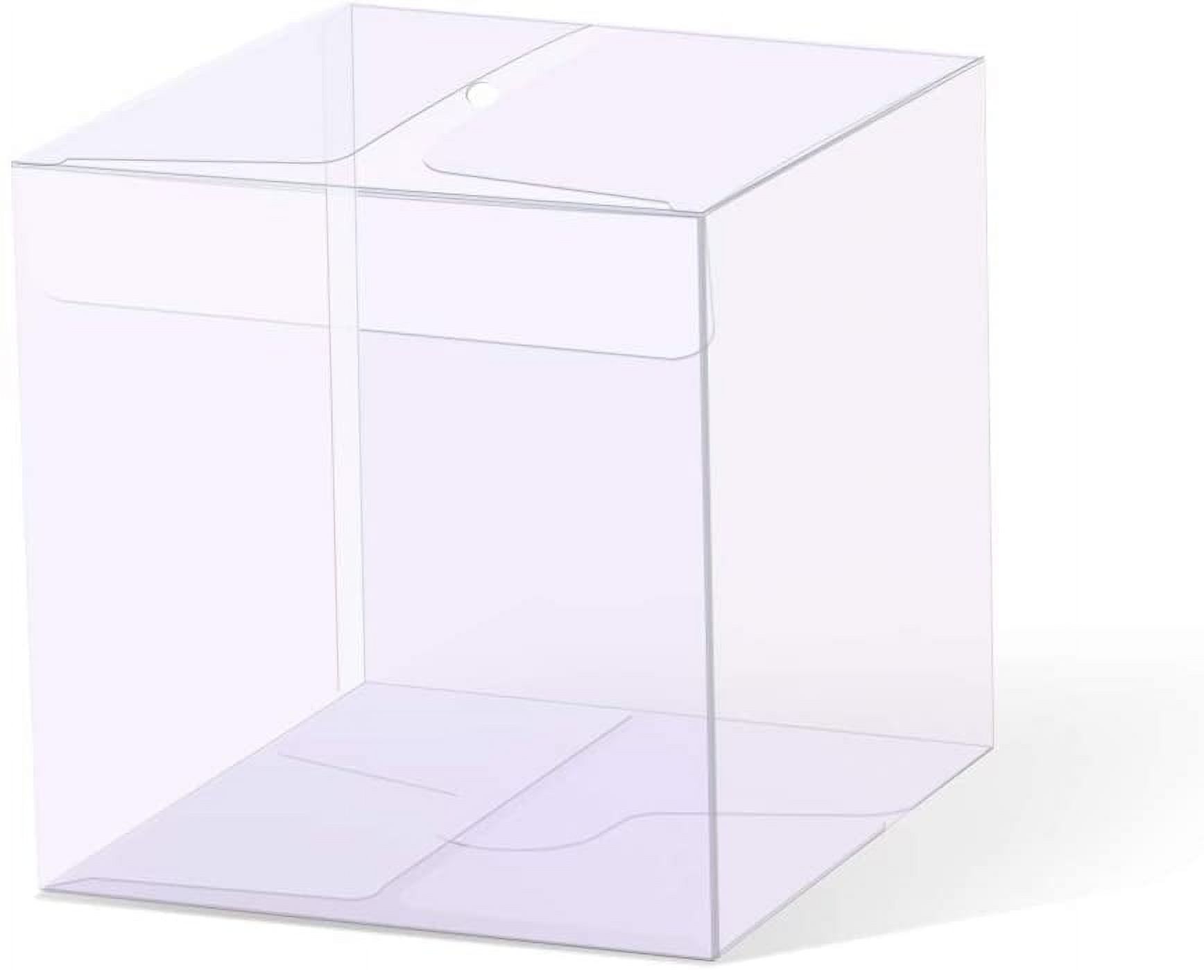 50 Clear Candy Apple Boxes 4 x 4 x 4 Inch Great for Caramel Apples & More