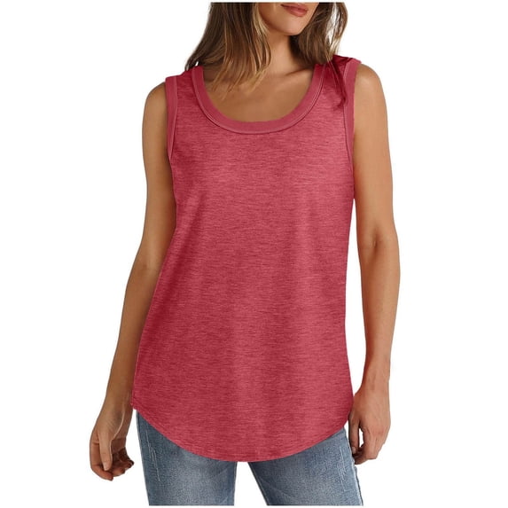 HAPIMO Women's Summer Tank Tops Halter Neck Blouse Flowy Swing Layer Camis Vest Basic Tunic Camisole Solid Color Print Tops Sleeveless Shirts for Girls s
