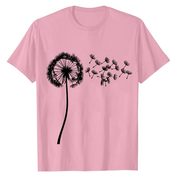 NAMTYQX Tshirts Shirts for Women Short Sleeve Relaxed Fit Graphic Gemusterte Crewneck Soft Plus Size Stylish Light Shirts for Women Pink Size 3XL