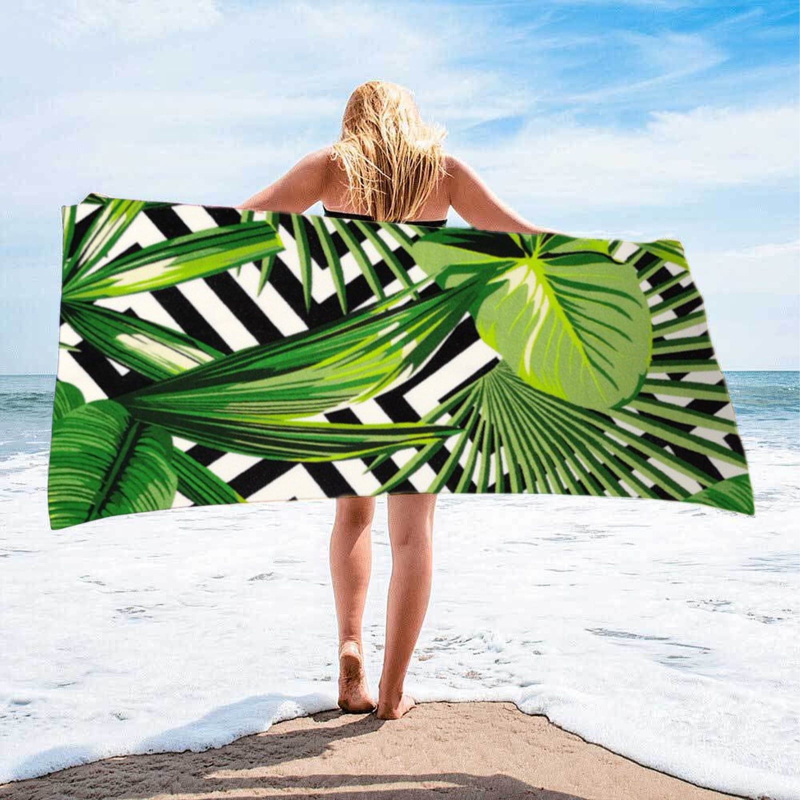 50 off Clear! Naittoop Summer Beach Towel Quickdrying Bath Towel