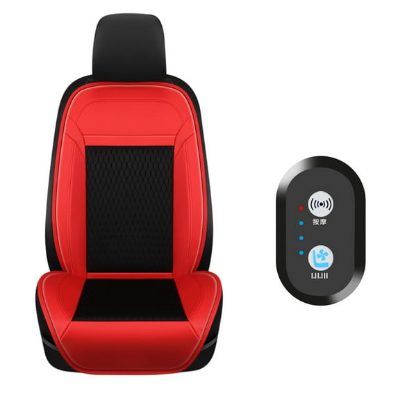 50% Off Clear! Seat Cover For Car Summer Driving Car Seat Cushion With Massage Ventilated Car Seat Cover With 16 Fans Front Seat Cooler For Vehicle 12V Christmas Gift