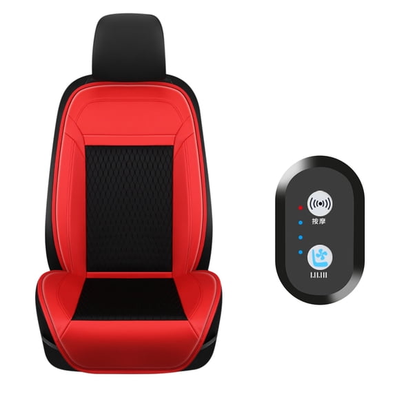 50% Off Clear! Seat Cover For Car Summer Driving Car Seat Cushion With Massage Ventilated Car Seat Cover With 16 Fans Front Seat Cooler For Vehicle 12V Christmas Gift