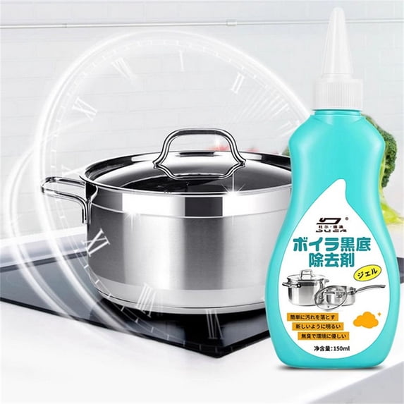 50% Off Clear! Skegnu Clean The Bottom Of The Pot With Black Scale, Stainless Steel Cleaner, Tool, Kitchen Utensils, Oil Stains, Strong Detergent Gel, Rust Removal Agent 150ml Deal for Days