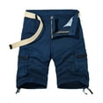 thumbnail image 1 of 50% Off Clear! Viikei Men's Shorts Clearance Mens Shorts Mens Shorts Athletic Plus Size Shorts for Men Casual Solid Zipper Button Pockets Cropped Cargo, 1 of 1