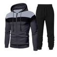 thumbnail image 1 of 50% off Clear! safuny Men's 2Pc Tracksuits Set Jackets And Pants Jogger Solid Color Clearance Full Zipper Outfits Causal Running Sports Sweatsuit Trendy Long Sleeve Jogging Athletic Suits, 1 of 5