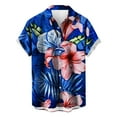 thumbnail image 1 of 50% off Clear! safuny Men's Loose Comfy Shirts with Pocket Holiday Dinosaur Print Tees Fashion Summer Short Sleeve Shirts Lapel Pullover Hawaiian Beach Button Clothing Multi-color XXL, 1 of 3
