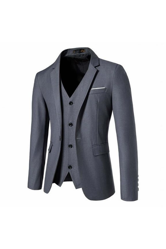 50% off Clear! safuny Slim Blazer for Men Clearance Color Matching Sequin Suit, One Button Dress, Performance Suit, Lapel Collar Suit Jacket Coat Blazer Christmas Casual Outwear Work