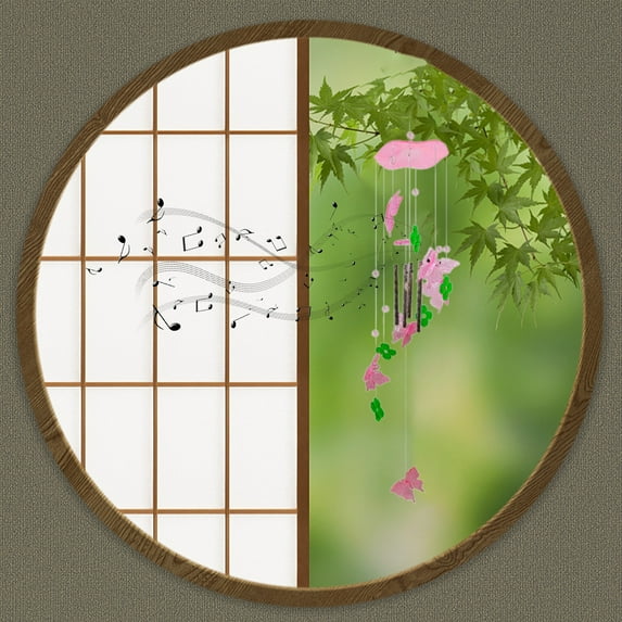 Garden Wind Chimes Acrylic Hummingbird Wind Chime Pendant Home Decoration Wind Chimes Outdoor Tone Elegant Chime For Garden Patio Wind Chimes