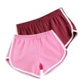 thumbnail image 1 of Erwazi 2 Pack Women Sports Shorts Yoga Side Striped Running Workout Shorts Summer Athletic Pants Summer Casual Lounge Shorts Hot Pants, 1 of 2