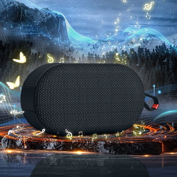 Up to 50% off Clearance, InsCrazy Bluetooth Speaker with Microphone, Bluetooth 5.3 Speaker Mini Portable Card Insertion Radio RGB Dazzling Light Effect Large Speaker Stereo Sound Effect