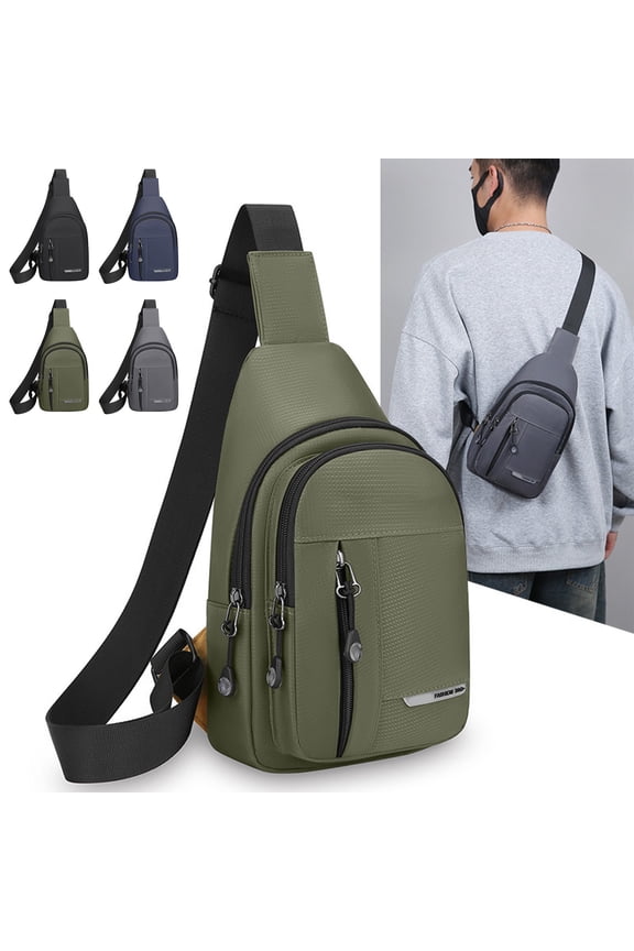 Sling Bag for Men Business Chest Bag for Casual Crossbody Sling Pack Versatile Fitness Cycling Front Bag Convenient Shoulder Bag for Travel Outdoor Sports