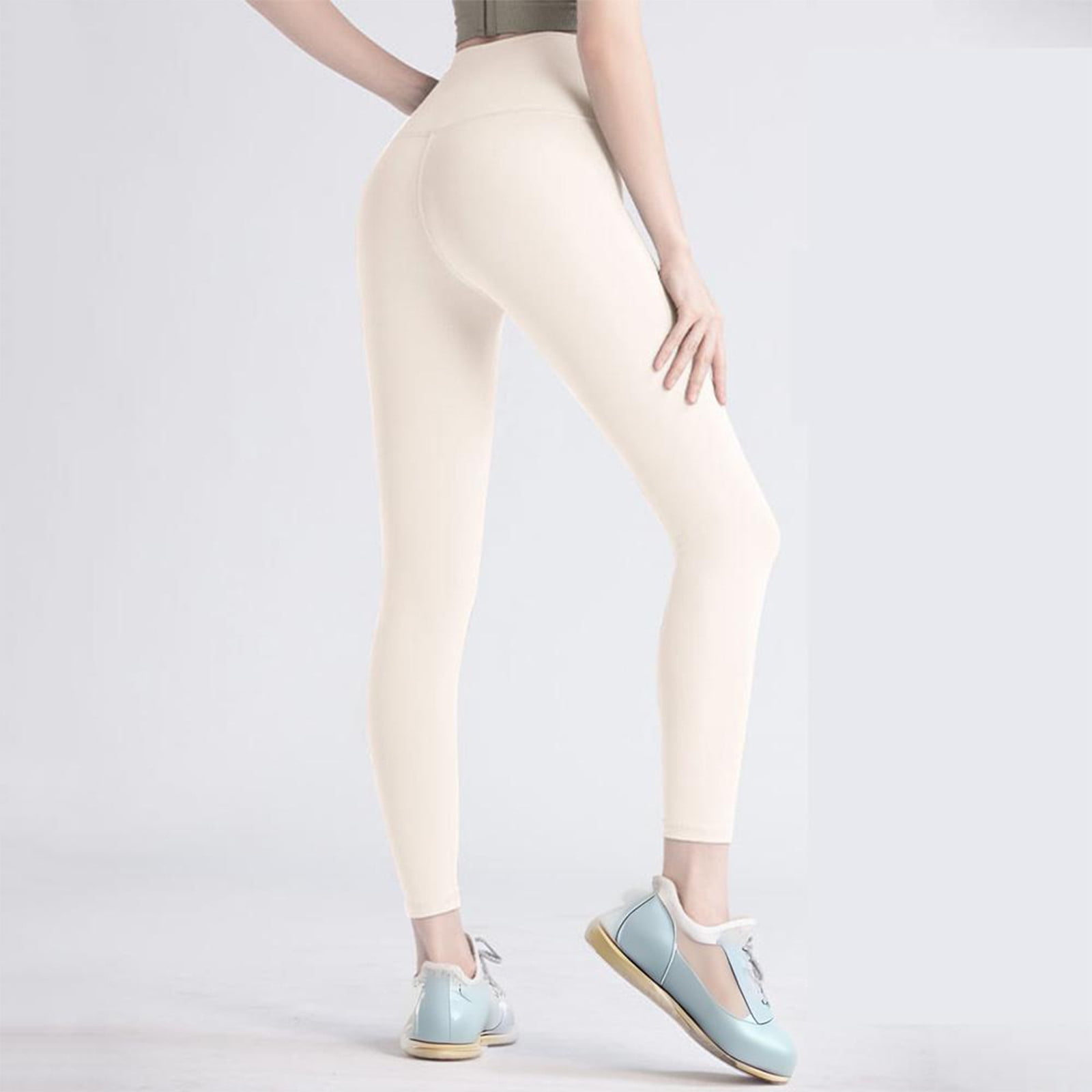 Naked Women Sense Printed Yoga High Waist Hip Lift Sports Stretch Leggings