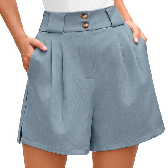 Clothing 2025 Women's Shorts Womens Waist Summer High Shorts Cotton Waist Casual Women Shorts Elastic and Solid Women's Shorts Women Blendingpants