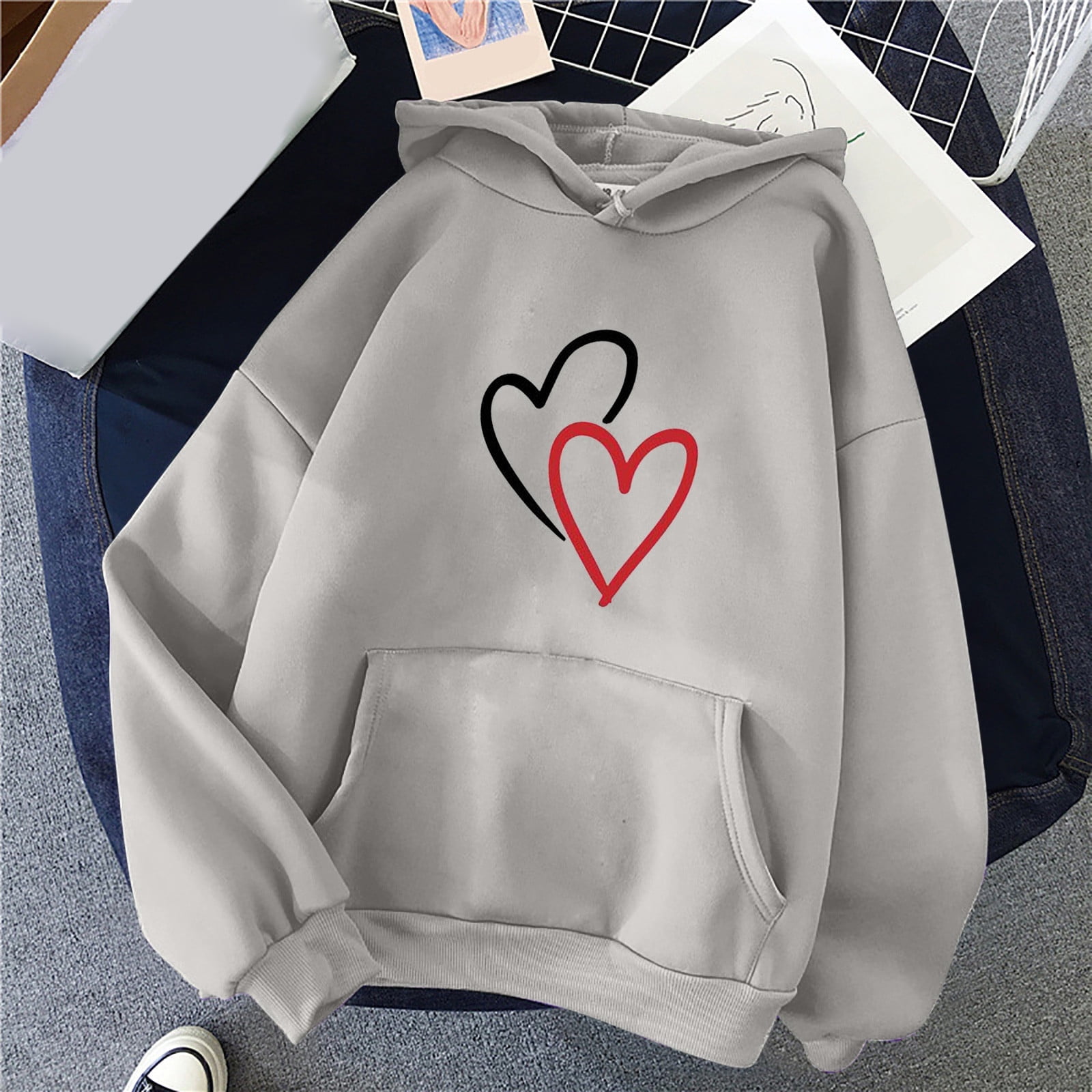 新品未使用★NKNIT heart pattern pullover sweat 新品未使用☆NKNIT heart pattern pullover sweat レディース