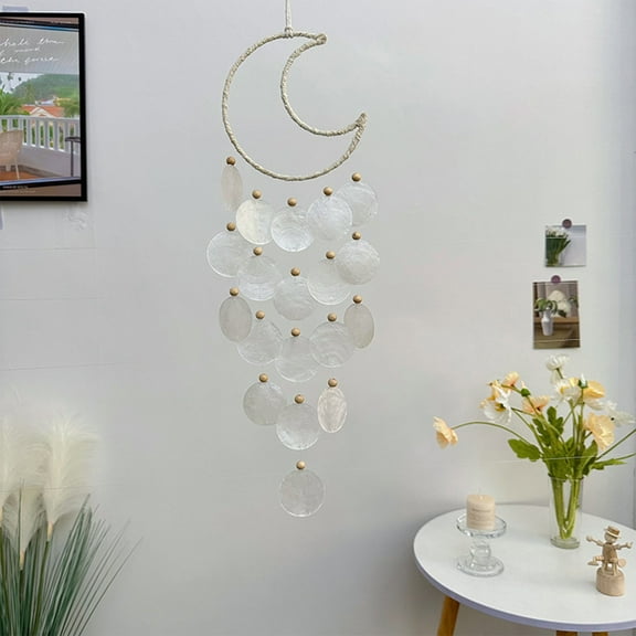 Memorial Wind Chimes Wooden Beads Wind Chimes Mirror Wind Chimes Window Sill Balcony Hangings Aerial Pendants Gifts Very Suitable For Adding Warmth