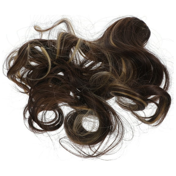 50 Cm Ponytail Wigs Braided Curly Bangs Hair Clip to Weave Miss