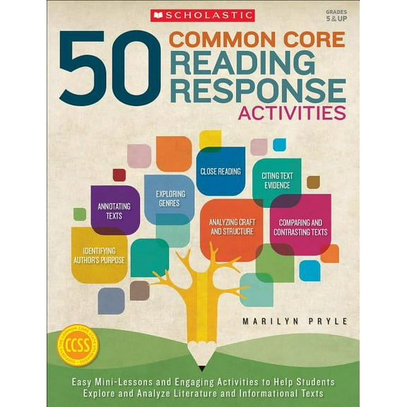 50 Common Core Reading Response Activities, Grades 5 & Up, (Paperback)