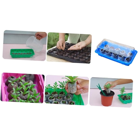 50 Compressed Peat Pellets for Sowing Seeds, Easy to Transplant