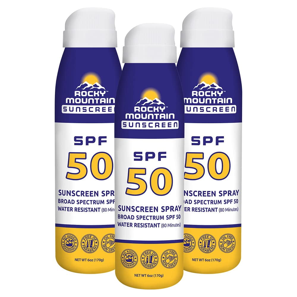 50 Continuous Spray Friendly, WaterResistant Broad UVA/UVB Protection NonGreasy