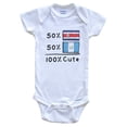 thumbnail image 1 of 50% Costa Rican Plus 50% Guatemalan Equals 100% Cute Costa Rica Guatemala Flags Baby Bodysuit, 1 of 4