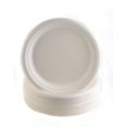 thumbnail image 1 of [50 Count] 100% Compostable 9-Inch Plates EcoQuality - Natural SugarCane Biodegradable Compostable Bagasse Bamboo Environmentally Friendly - Plates for Dessert, Appetizers, Birthdays, Microwavable, 1 of 3
