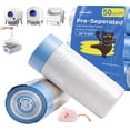 thumbnail image 1 of 50 Count 26"x11.8" Self-Cleaning Cat Litter Box Bags for Cumrige Fumoi Fsitego Paruuntys Litter box, Pre-Seperated Automatic Litter Box Replacement Drawstring Heavy Duty，10-12 Gallons of Capacity, 1 of 9
