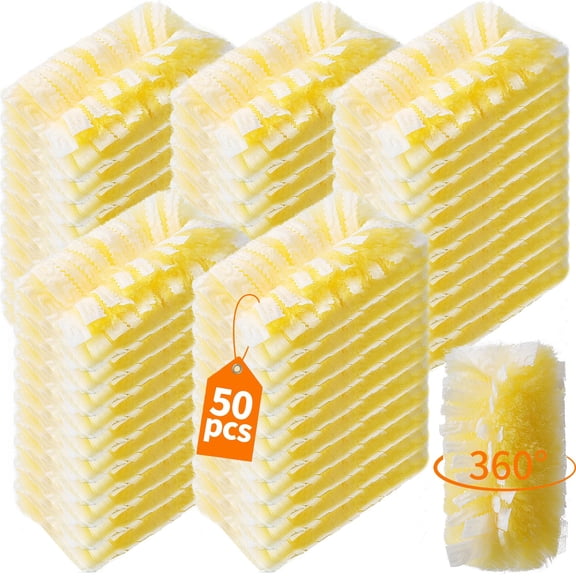 50 Count 360 Heavy Duty Duster Refills Compatible with , Larger Size-Extra Thick Electrostatic Disposable dusters Refill for Electronics, Furniture, Blinds, Ceiling Fans, Unscented
