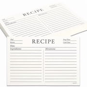 index card recipe binder Amazon.com : 50 Pockets Full Size 4x6 for 8.5x11 (Pack of 25) Recipe Card  Protectors Top-Loading Crystal Clear Recipe Card Sleeves with 2 Pockets for  3 Ring Binder, Plastic Index Card Protector main image 0