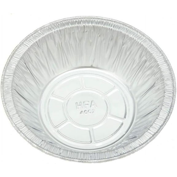 50 Count 5 3/4' Disposable Aluminum Pot Pie/Deep Individual Pie Pan 12 oz. Capacity