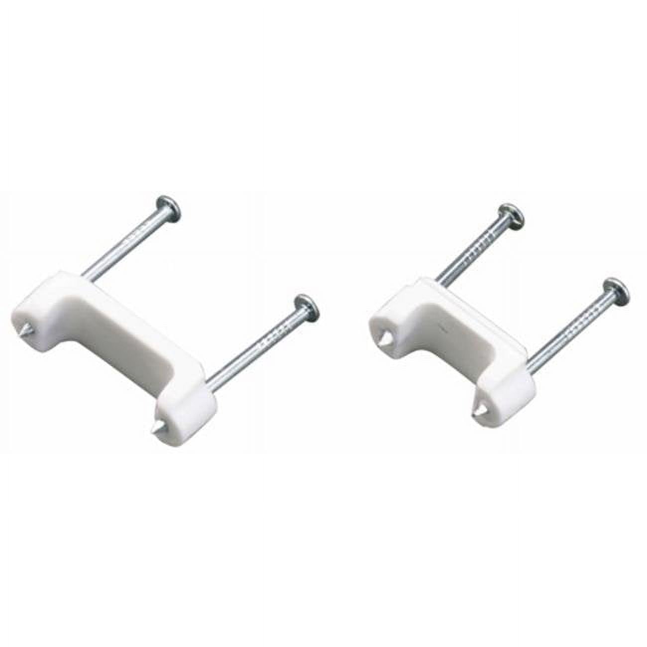 50 Count .75 in. White Insulated Romex Staples