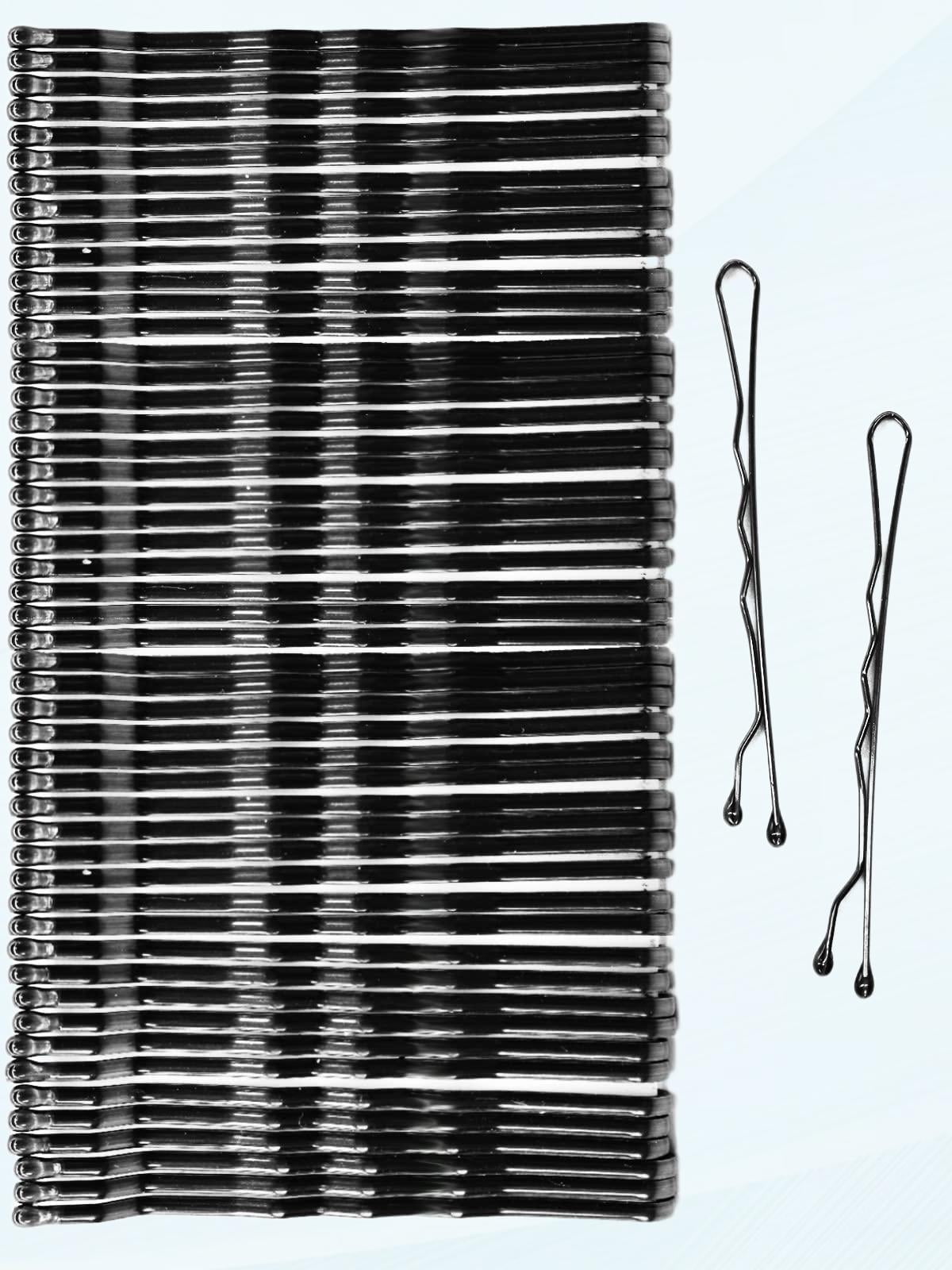 50 Count, Brown Crimped Women's Slider Bobby Pins, 2 Inch Pins Help ...