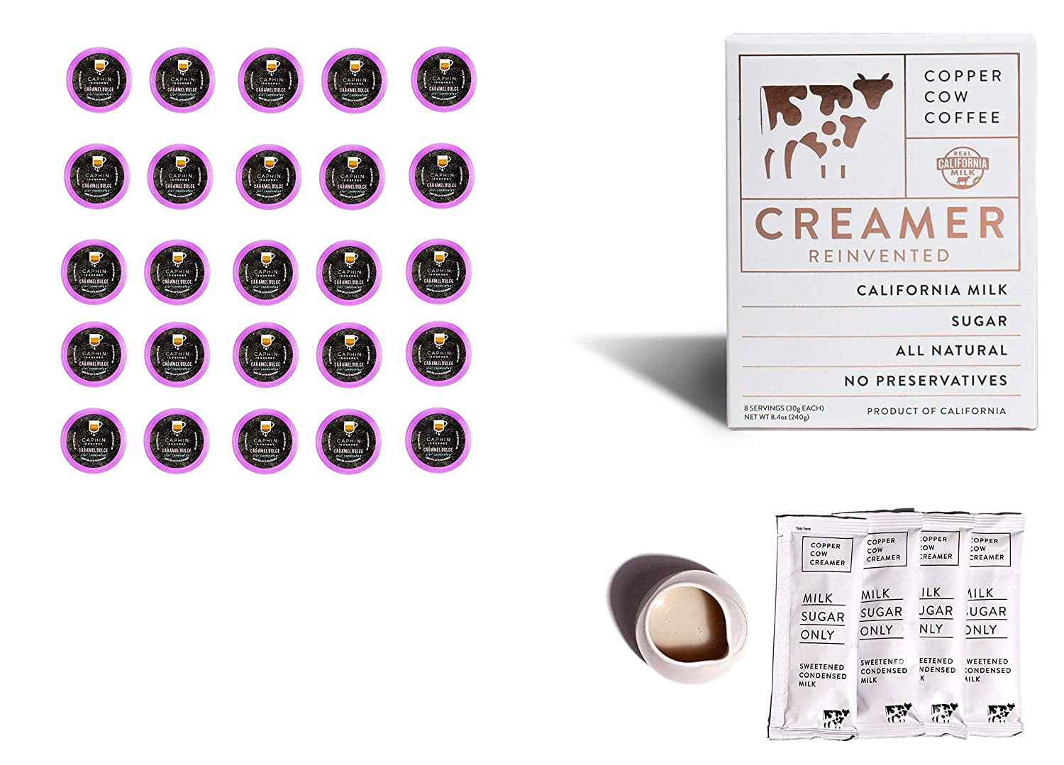 50 Count Caramel Dulce Caphin Gourmet Single-Serve Coffee Pods for Keurig K Cups Brewers (50 Count Compatible with 2.0)