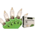 thumbnail image 1 of Brite Star 50ct Mini Decorative Christmas Lights Clear - 19' Green Wire, 1 of 3