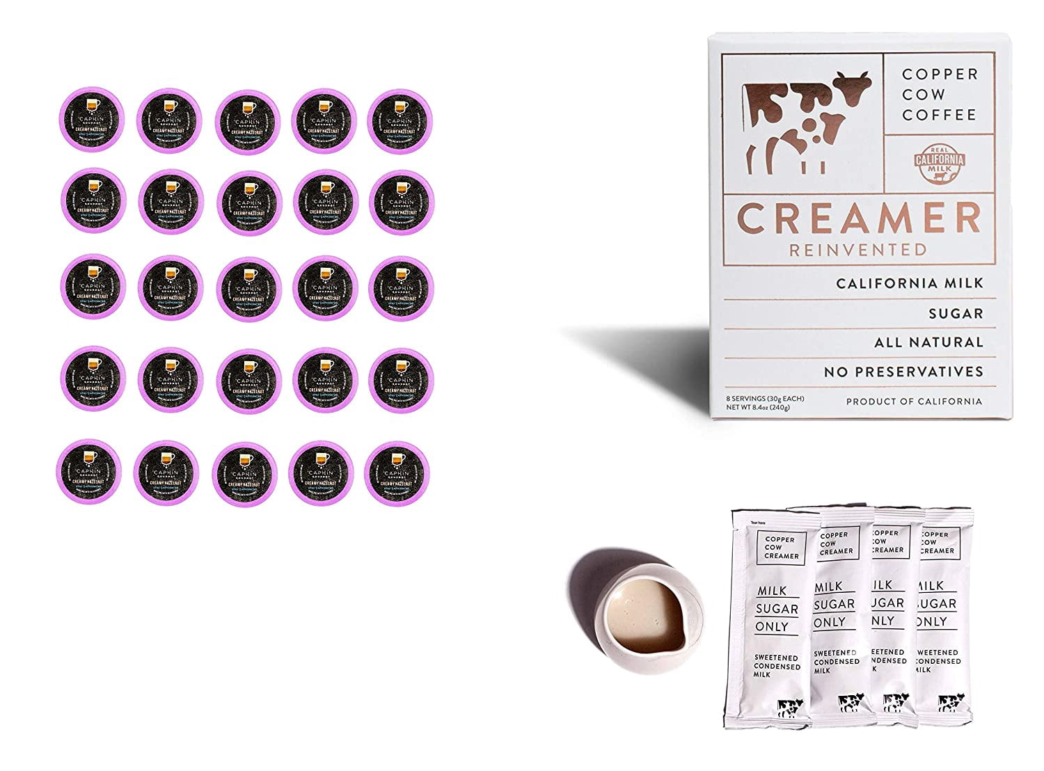 50 Count Creamy Hazelnut Caphin Gourmet Single-Serve Coffee Pods for Keurig K Cups Brewers (50 Count Compatible with 2.0)