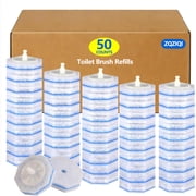 ZQZIQI 50 Count Toilet Brush Refills for Clorox Toilet Wand, 10X Cleaning Power to Toilet Bowl, High-Density Disposable Toilet Brush Scrubber Easy Snap-On Design