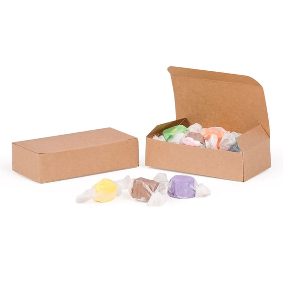 50 Count - Fillable (empty) 1/4 lb. Kraft Candy & Fudge Boxes
