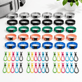 Subscriber Count Machine 50 Count Laundry Sock Clip and Strap Set, Nylon Organizer for Washing ...