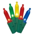 thumbnail image 1 of 50-Count Multicolor LED Mini Christmas Lights with Green Wire, 11', Holiday Time, 1 of 6
