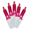 thumbnail image 1 of 50-Count Pink LED Mini Christmas Lights with White Wire, 11', Holiday Time, 1 of 6