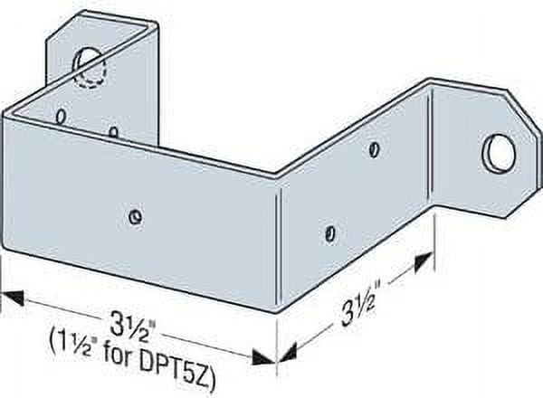 50 Count Simpson Strong-Tie DPT5Z 2 x 4 Deck Post Tie ZMAX