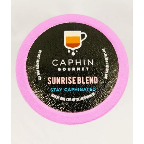 50 Count Sunrise Blend Caphin Gourmet Single-Serve Coffee Pods for Keurig K Cups Brewers (50 Count Compatible with 2.0)