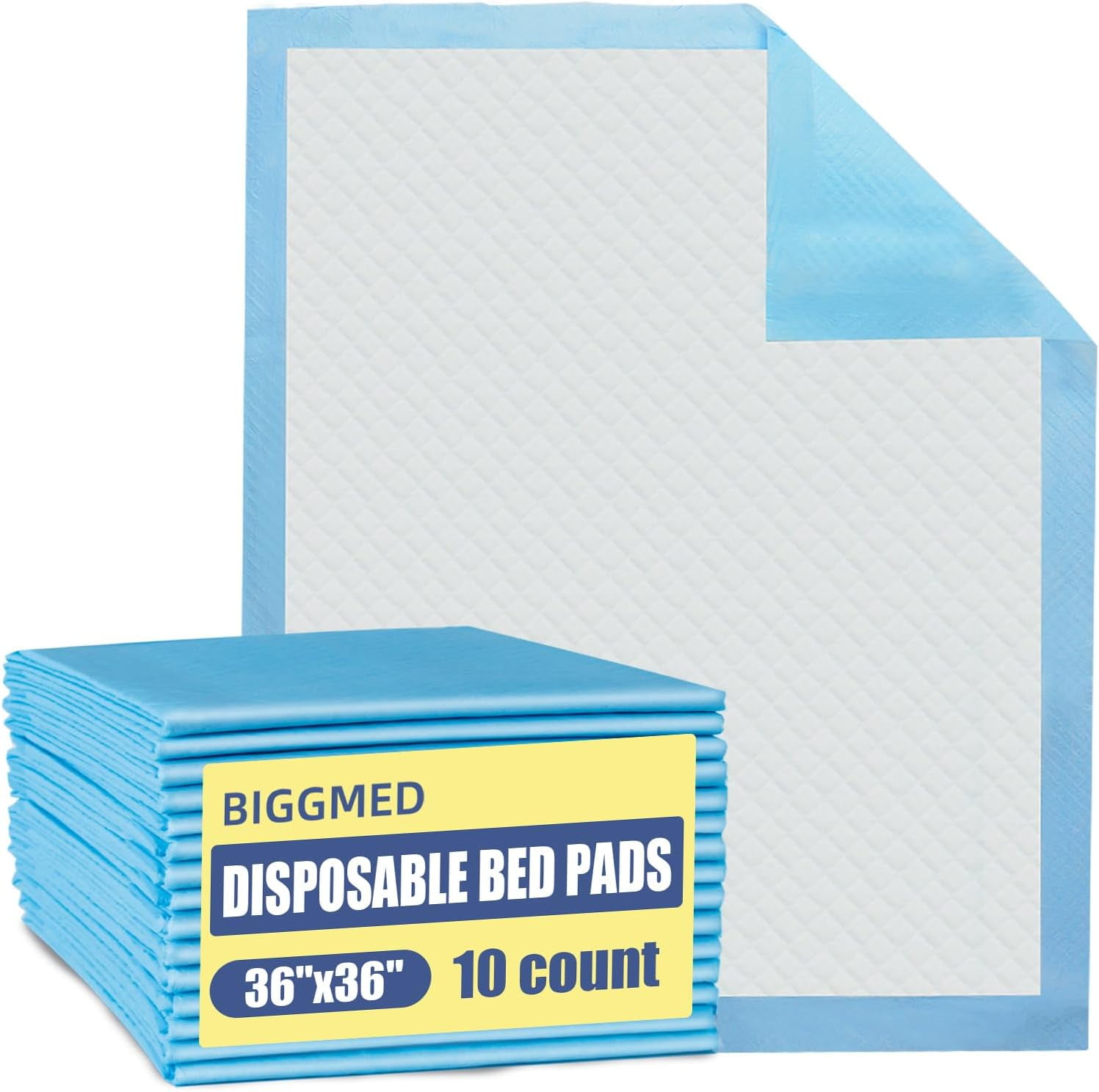 50 Count TearResistant Disposable Bed Pads 36" x 36" Super Absorbent