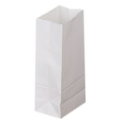 50 Count - White Paper Bags for Packing Lunch & Snacks - Blank White Lunch Bags Paper for Arts & Crafts Projects9*5.5*18 YLQ