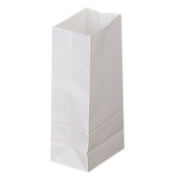 50 Count - White Paper Bags for Packing Lunch & Snacks - Blank White Lunch Bags Paper for Arts & Crafts Projects
