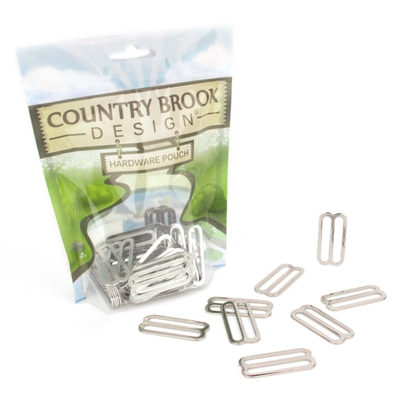 50 - Country Brook Design 1 1/2 inch Metal Triglide Slides