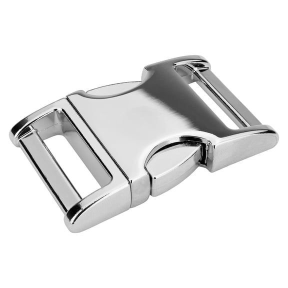 50 - Country Brook Design® 1 inch Metal Convex Non Adjustable Side Release Buckles