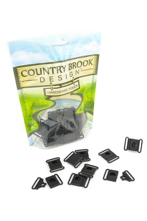 50 - Country Brook Design® 3/4 inch Breakaway Center Release Plastic Buckle