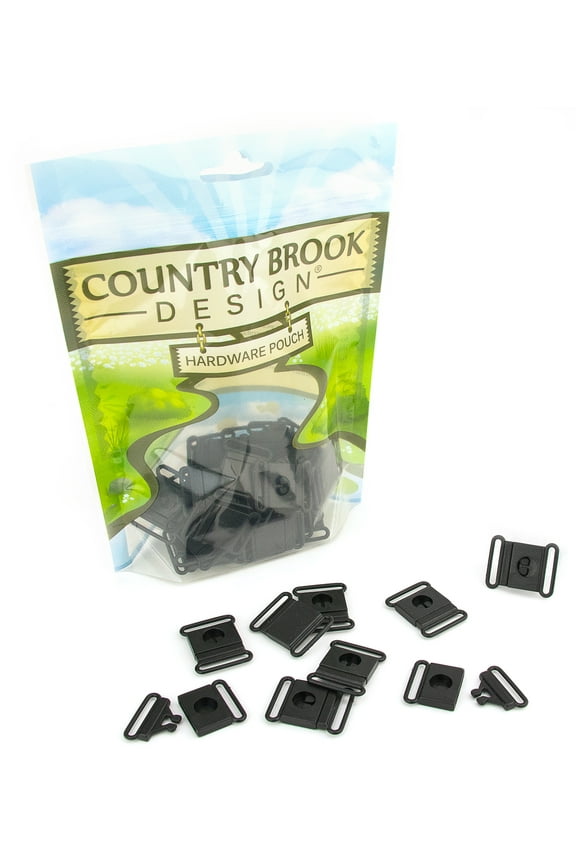 50 - Country Brook Design® 3/4 inch Breakaway Center Release Plastic Buckle