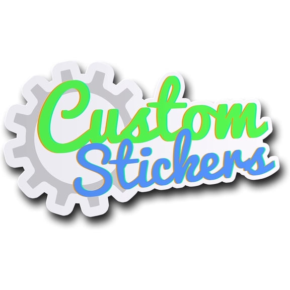 50 Custom Vinyl Die-Cut Stickers - Upload Your Own Personalized Logo/Image - Custom Sticker Decals - Pack of 50
